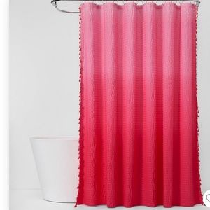 Pillowfort Ombré Pink Searsucker Fabric Tasel